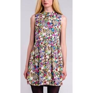I. Madeline Women's Sleeveless Jewel Print Mini Dress Size Small